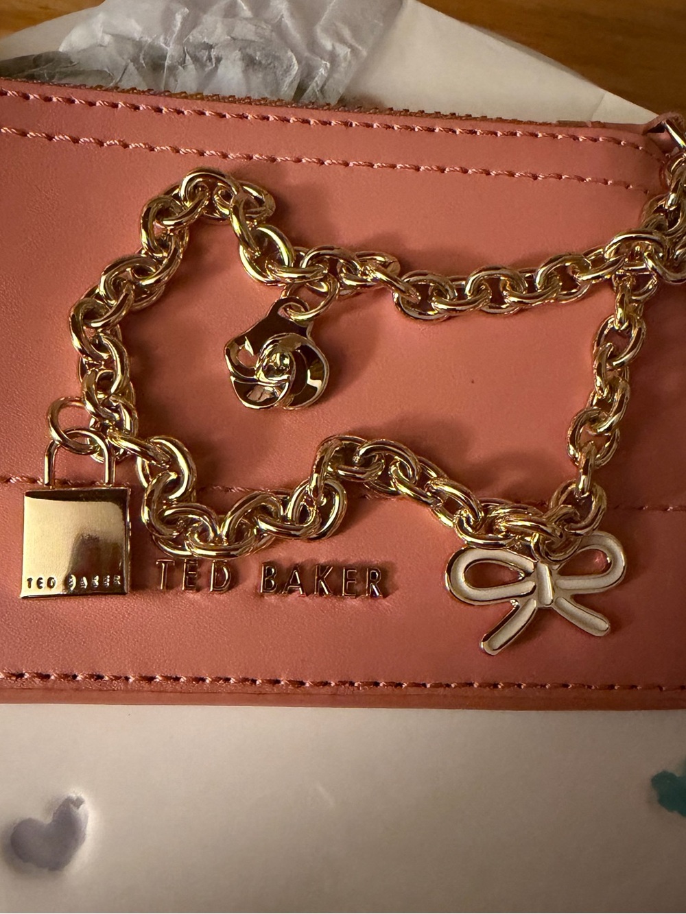 Ted Baker “Sutton” Charm Wallet Nwt - Picture 3 of 4